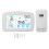 Bianco igrometro e termometro wireless 3xAAA piccolo 2