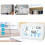 Bianco igrometro e termometro wireless 3xAAA piccolo 5
