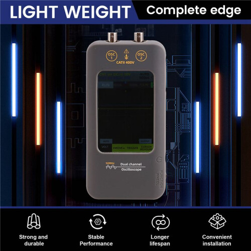 BSIDE Touch Screen Digital Oscilloscope+Signal Generator Dual Channel 50MHz Automatic Oscilloscope Tools Graphic Tester 1