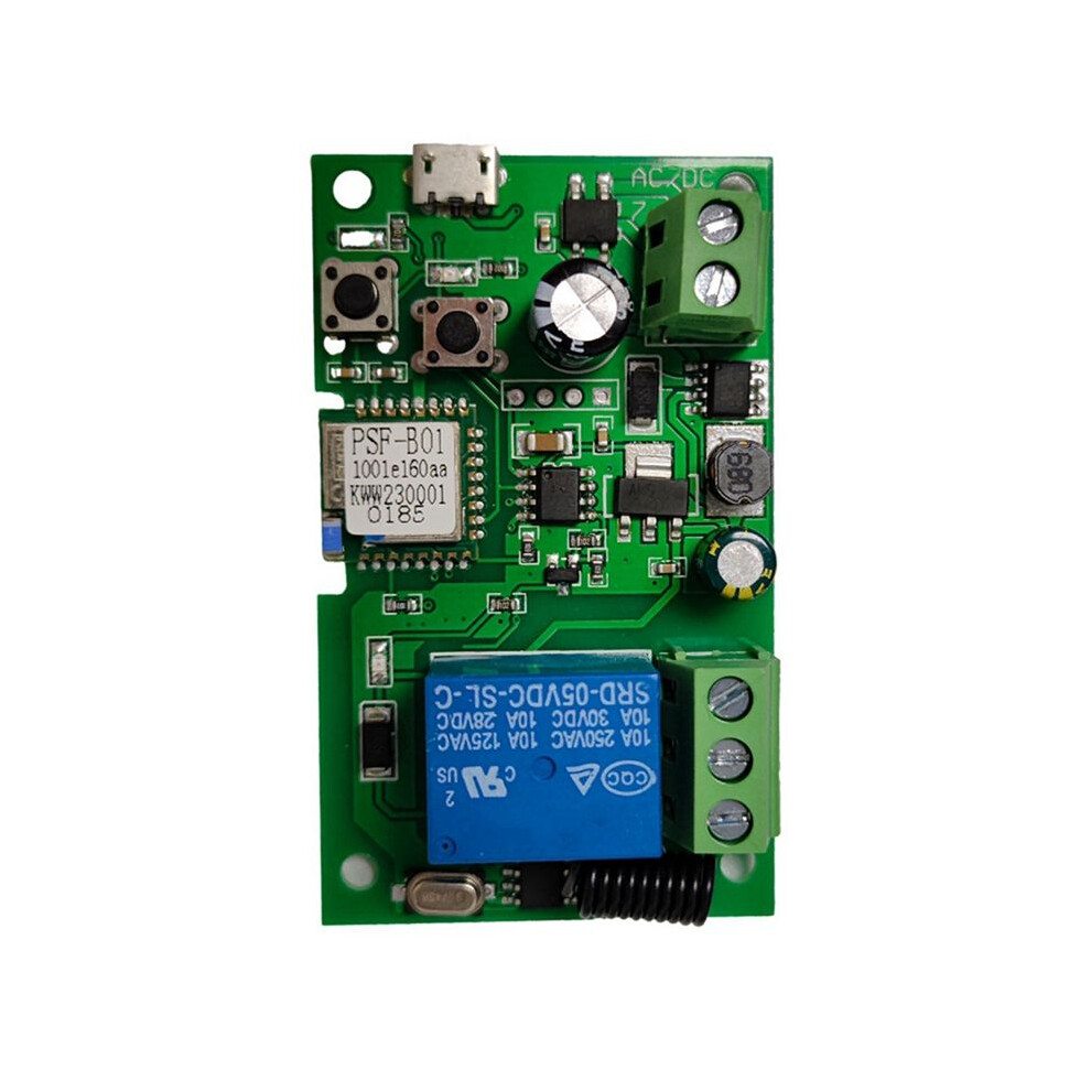 Wireless Relay Module RF Remote Voice Control Single-Channel Inching ...