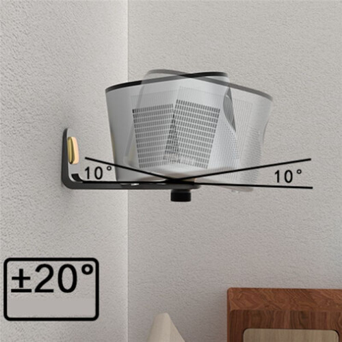 Wall Mount Projector Stand Sturdy Aluminium Alloy Metal Bracket Multi-Angle Compatible with Most Projectors Silver Gray 1