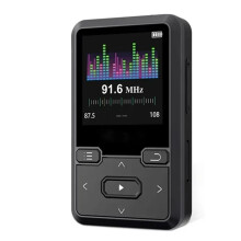 Back Clip Sport 64GB Lossless Sound MP3-Speler, Stappenteller FM-Radio, Nieuw Design 1,44" Muziekspeler