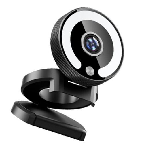 4K Webcam HD Camera with Fill Light Laptop PC Computer Live Broadcast Camera Video Web Camera Microphone Webcast 2