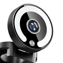 4K Webcam HD Camera with Fill Light Laptop PC Computer Live Broadcast Camera Video Web Camera Microphone Webcast