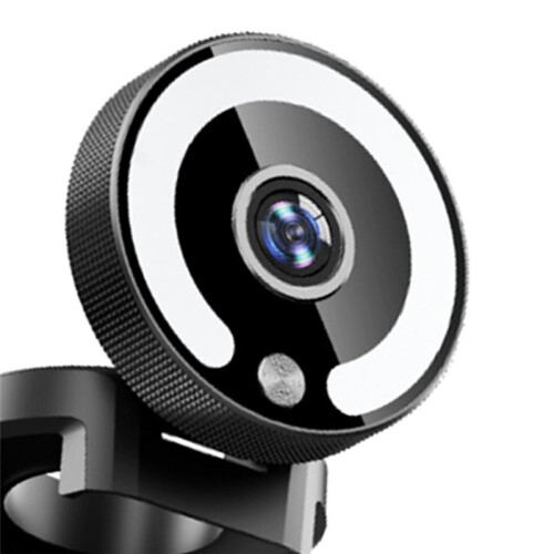 4K Webcam HD Camera with Fill Light Laptop PC Computer Live Broadcast Camera Video Web Camera Microphone Webcast