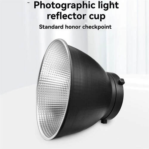 Fishscale Standard Hood Flash Mount 60-Degree Professional Reflector Diffuser Photography Metal Accessory 2