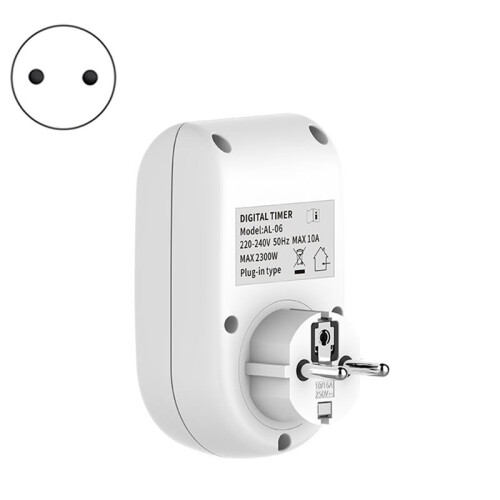 AC220V Timer Socket LCD Timing Controller 7 Day Weekly Programmable Timer  for Lamp Water Heater EU Plug 2