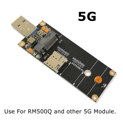 LTE Module Development Board M.2 Ngff to USB 3.0 Adapter with  SIM Card Slot 5G Module RM500Q 2