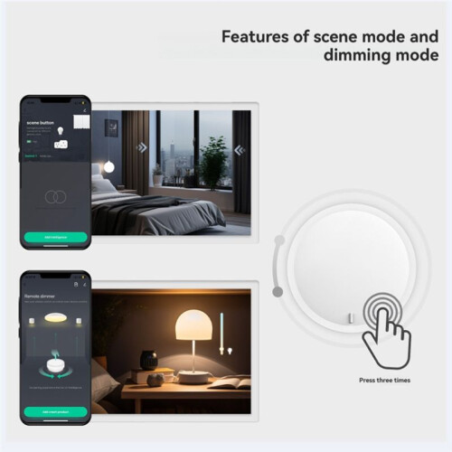 Knob  Tuya ZigBee Wireless Button for Home Automation, Scene Creation Via  Life App 1