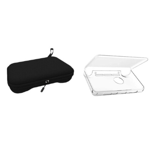 For AYN THOR TPU Case Transparent Protective Shell for Dual Screen Flip Game Console with Storage Bag 1
