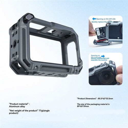 Protective Metal Case Frame for Osmo Action 6 Quick Release Housing Cage Extended Protective Frame 1