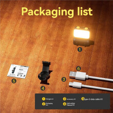 Para Pocket 3: Luz de Preenchimento Única para Câmera Esportiva, Luz Suave Portátil para Fotografia, Luz de Bolso