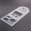 4Pcs Multifunctional Geometric Ruler Measuring Drawing Ruler Plastic Mathematics Tools for Student School Office Supply 7