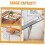 Stainless Steel Foldable over Door Organizer - Large Capacity Kitchen and Bathroom Storage Rack 9