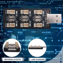 2 Adattatori per Caricabatterie USB 6CH A 3,7-3,8 V 1S LiHv Lipo, Scheda Caricabatterie USB 5V 2A per RC