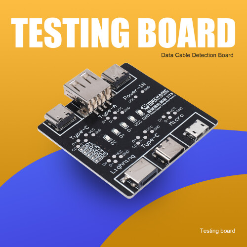 DT3 Data Cable Detection Board USB Cable Tester for IOS Android Type-C Short Circuit -Off Switching Test Board Repair 2
