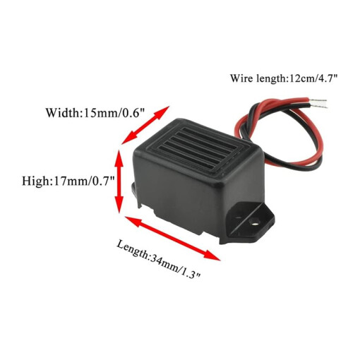 Electronic Alert Buzzer  12V 85dB - Constant Tone Security Alert Sound for Safety Systems 2