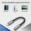 Type-C to 3.5mm Female Headphone Jack Adapter Type C Aux Audio Cable Adapter USB C Analog Audio Decoding Adapter Cable 8