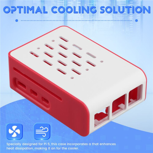For Raspberry Pi 5 Cooling Case Enhanced Heat Dissipation Multi-Function Protective Case 2