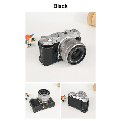 Camera Case for  X-M5 Camera Half Case Base Cover Protector Strap Storage Bag Retro Leather for  XM5 2