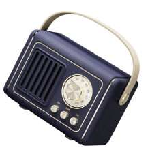 Retro Portable Speaker Wireless Connectivity, Powerful Bass, Clear High-Fidelity Audio