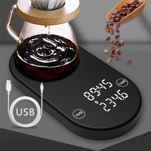 USB Charging Coffee Scale Household  Electronic Scale Kitchen Scale Accurate Fast Charging  Coffee Scale 1