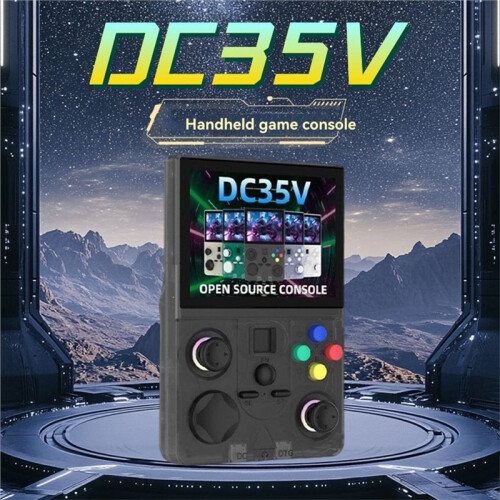 DC35V Retro Handheld Game Console 3.5Inch IPS Screen Pocket Video Player Replaceable Joystick Supports 30+ Emulators B 2