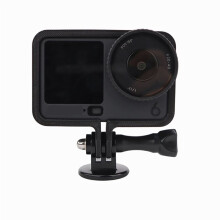 Adaptador de Estrutura de Expansão para Tripé para para Osmo Action 6, Estrutura Protetora Resistente A Arranhões e Quedas, Preto.