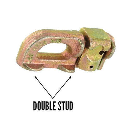 4Pcs/Set Tie-Down Anchor Points Cargo Control L Track Double Stud Fit for Truck Van Trailer L Track Rails 1