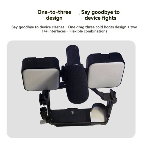 1-to-3 Cold Boot Bracket for DSLR Camera Photography Extension Accessories Gimbal Cage Base External Cold Boot Bracket
