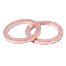 20Pcs 12mm x 17mm x 1.5mm Copper Crush Washer Flat Gasket Fitting
