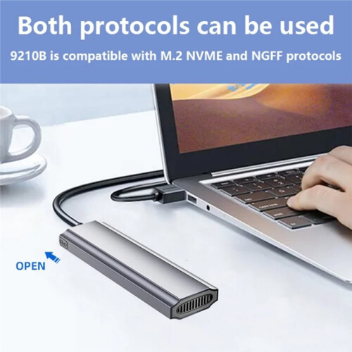 M11 Toolless M.2 SSD Hard Drive Case NVME/NGFF 10Gbp Type-C 3.1 Solid State Drive Enclosure for Storage Expansion 1