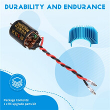 540 Brushed Motor Waterproof with Heat Sink for 1/10 RC Car Crawler Axial SCX10 AXI03007 TRX4 Redcat Gen8 21T