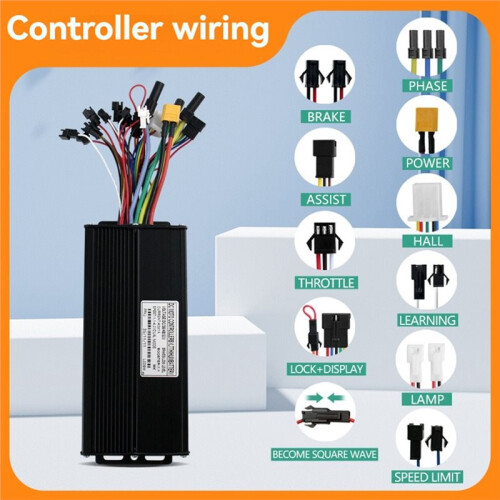 40A 48V-72V Sine Wave Controller Electric Bike Three Mode Controller SW900 Display Color Screen E-Bicycle Accessories 1