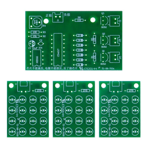 NE555 LED Strobe Light Kit-DIY Electronic Welding Practice Kit with Red, White,and  Flashing LEDs-Alert Light Module 1