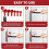 Door Hinge Adjustment Tool Kit Multi-Size Hinge  Adjusting Wrench with Rubber Handle Heavy Duty Painted Steel 5