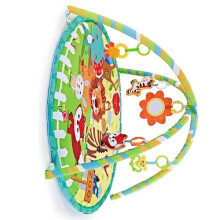 Multifunctional Fitness Frame Round Crawling Mat 0-12 Months Baby Puzzle Game Blanket Fun Sounding Pendant for Kid