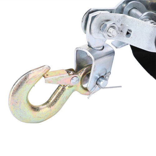 Wire Rope Hand Puller Tighten Tool  Tightener Double Hook Lifting Tool Gear Winch Puller Heavy Duty Power Puller 2