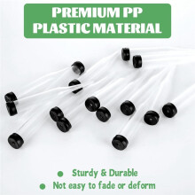 Pacote com 100 Tubos de Água para Arranjos Florais de 10 cm com Tampas, Tubos de Plástico para Água de Flores, Tubos Individuais para Flores