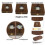 Wireless Charging Night Light - Black Walnut, Glowing Acrylic  Lamp Holder with Crystal  Base 6