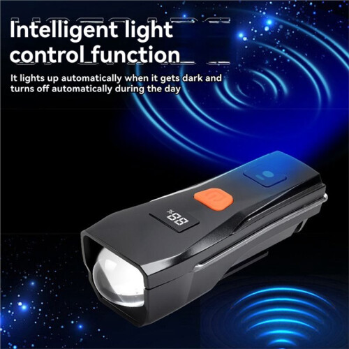 Luz Delantera para Bicicleta, Resistente Al Agua, Linterna Recargable, Sensor Automático, Accesorios para Bicicleta. 1