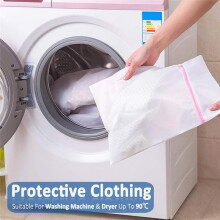 2PCS Large Mesh Laundry Bags 50x60cm 2PCS 40x50cm Medium Wash Bags for Delicates, Bedding, and Travel
