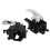 2Pair Car Interior Door Handle for  Navara D40 Ute / Pathfinder R51 05-13 6