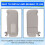 2X for  Auris  2007 - 2013 Car Interior Sun Visor with Mirror Sun Shade Left Driver Side Gray 8