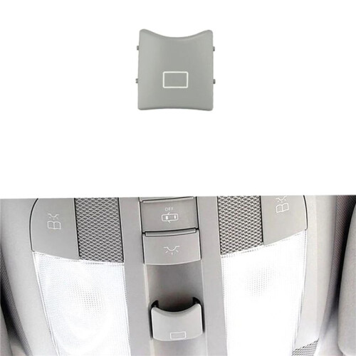 2X for   W164 W251 ML Class R Class Sunroof Window ABS Button Roof Light Control Panel  Gray 2