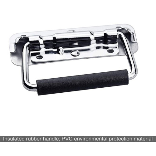 4Pcs 304 Stainless Steel Spring Handle Prop Box Tool Aluminum Box Handle Activity Handle Folding Industrial Handle 2