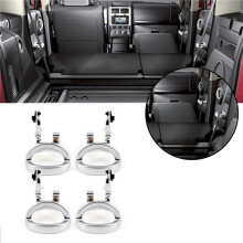 16 Pcs Car Interior Door Handle for Nitro 2007-2011 68004828AA 68004829AA Door Handle Satin Chrome