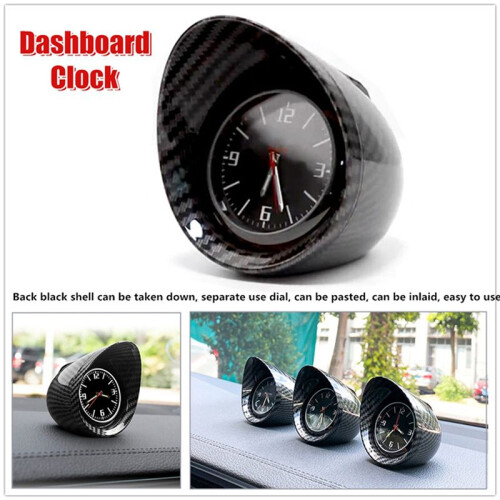 3X Electronic Car SUV Interior Dashboard Clock Console Decor Backlight Car Accessories 1