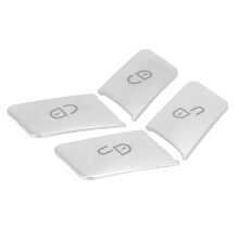 8Pcs Car Door Unlock Buttons Sequins Decoration Cover Trim for Gla Cla Glk Gle Cls Ml Gl A B C E Class