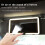 Car Sun Visor LED Makeup Mirror, Rechargeable Led Mirror with Dimmable Touch Screen, Makeup Mirror with 3 Light Modes, 3